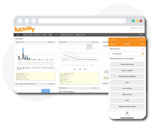 a screenshot of a computer with lucidity-incident-managment software